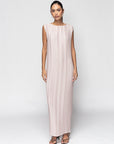 Pleated Dress in Blush