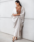Butterfly Limited Kaftan in Greige with Embroidery RTW