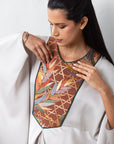 Butterfly Limited Kaftan in Greige with Embroidery RTW