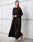 Abaya in Noir Gold