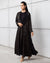 Layer Abaya in Noir Gold