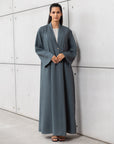Tencel Twill Abaya in Teal RTW