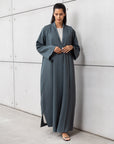 Tencel Twill Abaya in Teal RTW