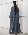 Tencel Twill Abaya in Teal RTW