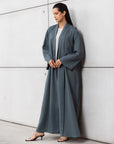 Tencel Twill Abaya in Teal RTW