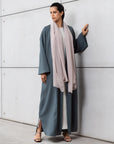 Tencel Twill Abaya in Teal RTW
