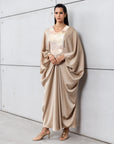 Butterfly Limited Kaftan in Gold with Embroidery