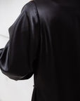 Side Tie Abaya in Black