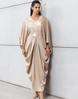 Butterfly Limited Kaftan in Gold with Embroidery