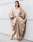 Butterfly Limited Kaftan in Gold with Embroidery