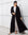 Satin Layer Abaya in Black