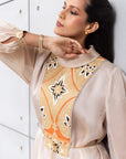 Luxury Limited Silk Organza in Champagne with Embroidery RTW