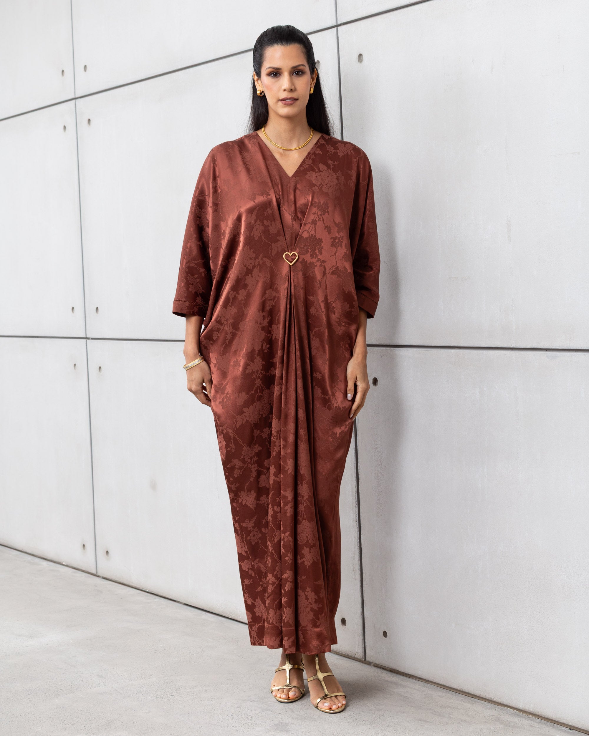 V Kaftan in Copper RTW