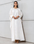 Double Layer Abaya Set in Ivory