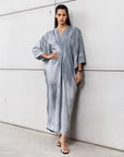 Kaftan in Grey Brushstroke