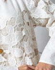Lace Kaftan in Ivory