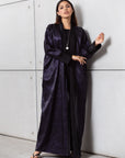 Reversible Abaya in Plum & Black