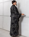 Marble Kaftan with Diamond Belt