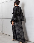 Marble Kaftan with Diamond Belt
