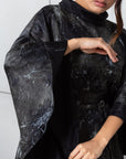 Marble Kaftan with Diamond Belt