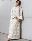 Lace Kaftan in Ivory
