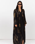 Golden Brushstrokes Shawl Collar Abaya RTW