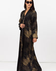 Golden Brushstrokes Shawl Collar Abaya RTW