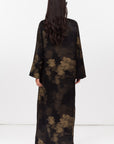 Golden Brushstrokes Shawl Collar Abaya RTW