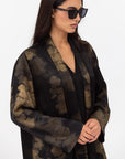 Golden Brushstrokes Shawl Collar Abaya RTW