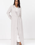 Tie-String Cuff Abaya in Ivory
