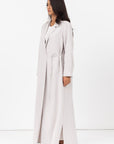 Tie-String Cuff Abaya in Ivory