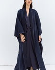 Flow Abaya in Navy Blue Tencel Twill