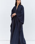 Flow Abaya in Navy Blue Tencel Twill
