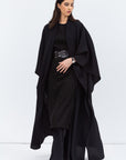 Flow Abaya in Black with Tie-String