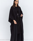 Flow Abaya in Black with Tie-String