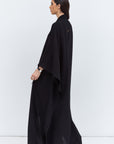 Flow Abaya in Black with Tie-String