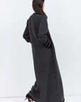 Straight Cut Winter Abaya in Gray