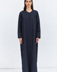 Structured Abaya in Blue