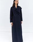 Shawl Abaya in Navy Blue