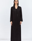 Jacket Abaya in Black Pattern