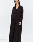 Jacket Abaya in Black Pattern