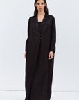 Jacket Abaya in Black Pattern