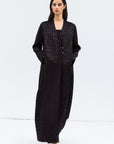 Jacket Abaya in Black Pattern