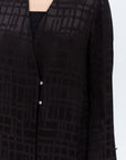 Jacket Abaya in Black Pattern