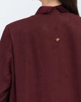 Rich Maroon Jacket Abaya