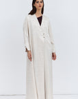 Jacket Abaya in Ivory Pattern