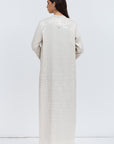 Jacket Abaya in Ivory Pattern