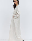 Jacket Abaya in Ivory Pattern