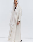 Jacket Abaya in Ivory Pattern