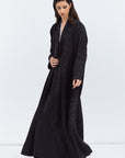 Layer Abaya in Black Pattern